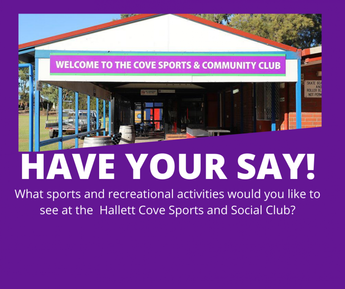 Future Of The Hallett Cove Sports And Community Club Amanda Rishworth Mp